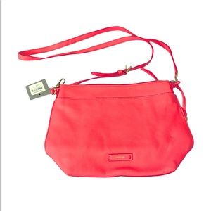 NWT FOSSIL Neon Pink Crossbody Bag
